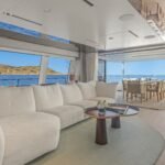 Custom Line Navetta 33_Upper deck lounge area