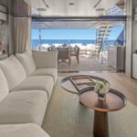 Custom Line Navetta 33_Upper deck lounge area