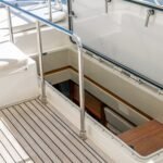 Ferretti 830_Flybridge staircase for the access to the main deck