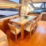 Sunseeker Predator 84_Main deck dining area