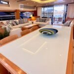 Sunseeker Predator 84_Main deck dining area