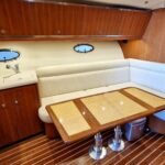 Tiara 42_Lower deck lounge and dining area