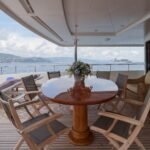 Baglietto 44M_Upper deck outside dining area